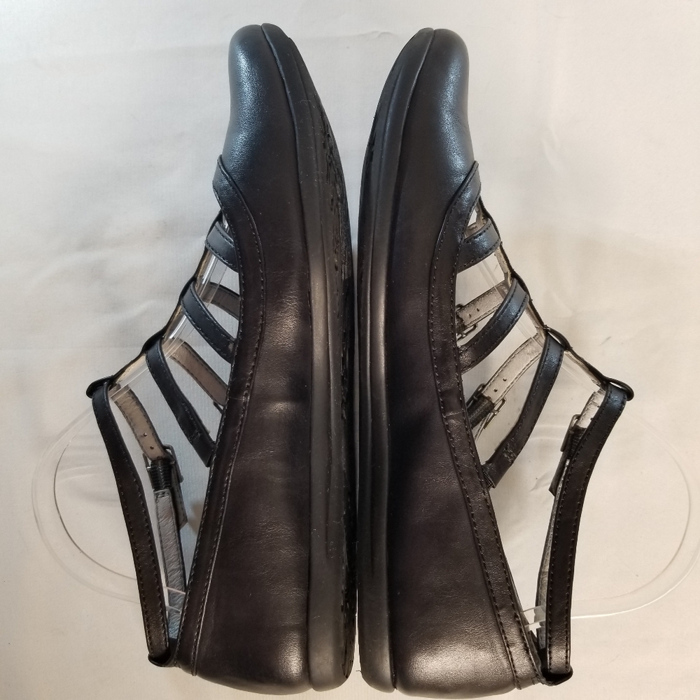Bare Traps Walter Woman Shoe Sz 9M Black Strappy Buckles Mary Jane Flats Sandal - Picture 4 of 8